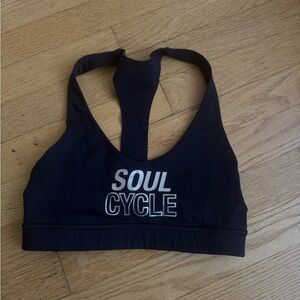 lululemon athletica Black SoulCycle Logo Racerback Sports Bra